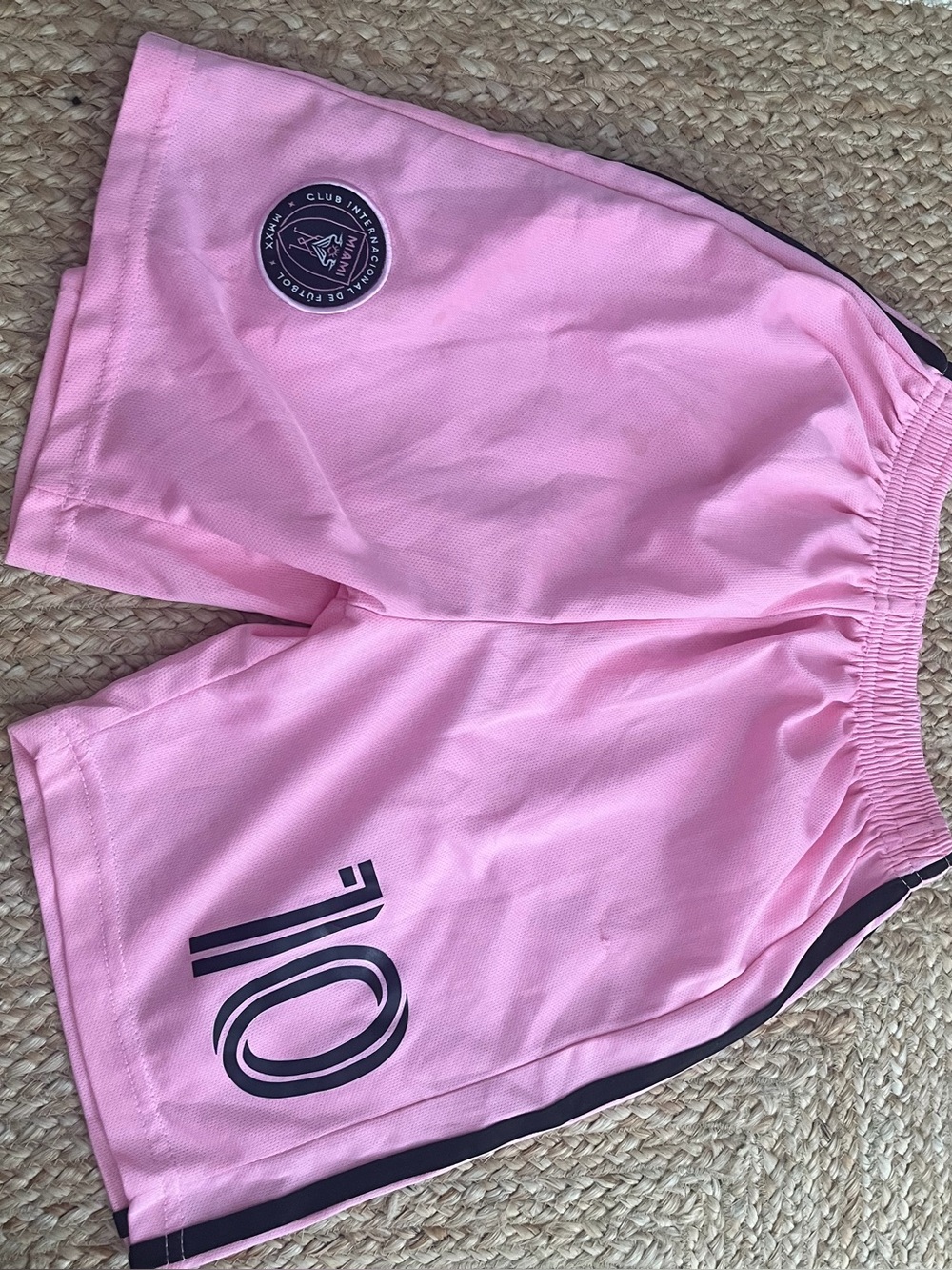 Unisex kids lionel messi shorts Youth medium miami
